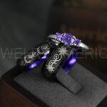 Sun and Moon Rings, Sun and Moon Wedding Rings, Sun and Moon Wedding Bands, Sun and Moon Jewelry, Couple Rings, Matching Couple Rings