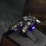 Sun and Moon Rings, Sun and Moon Wedding Rings, Sun and Moon Wedding Bands, Sun and Moon Jewelry, Couple Rings, Matching Couple Rings