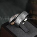 Hammered Rings, Couple Wedding Bands, Couple Wedding Rings, Couple Rings, Silver Wedding Bands