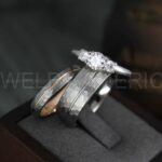 Hammered Rings, Couple Wedding Bands, Couple Wedding Rings, Couple Rings, Silver Wedding Bands