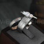 Hammered Rings, Couple Wedding Bands, Couple Wedding Rings, Couple Rings, Silver Wedding Bands