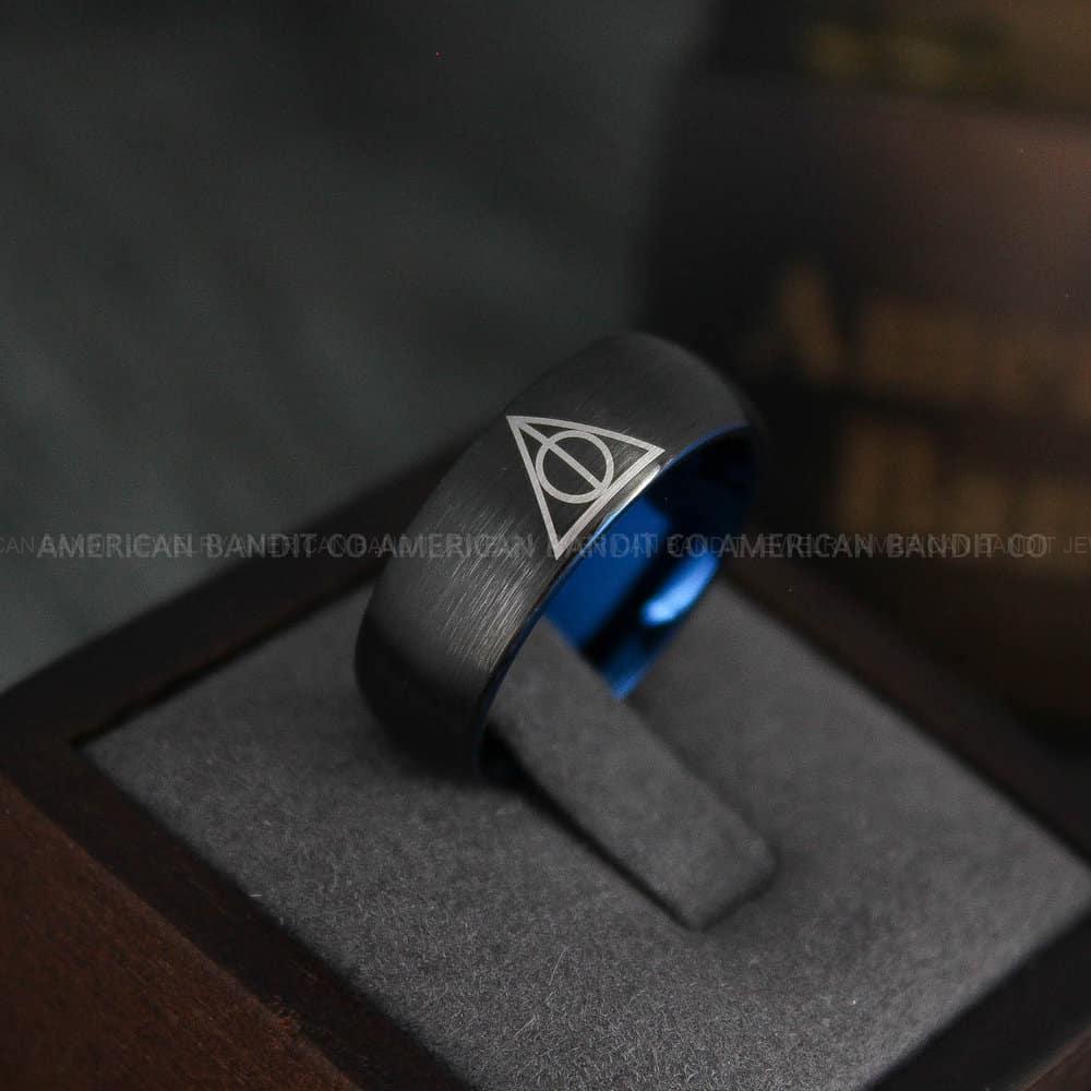 IMG_4629 Deathly Hallows Ring, Deathly Hallows Wedding Ring, Deathly Hallows Wedding Band - Image 1