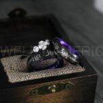 Jack and Sally Rings, Jack and Sally Wedding Bands, Couple Rings, Jack and Sally Wedding Rings