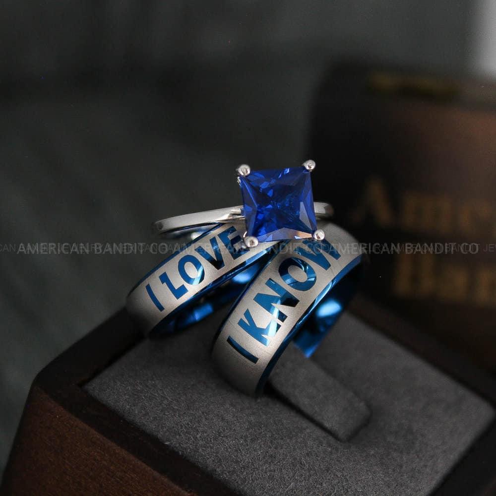 IMG_4644 I Love You I Know Rings, Star Wars Rings, Star Wars Jewelry, Star Wars, Wedding Rings, Star Wars Wedding Bands - Image 1
