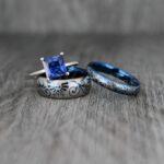 Zelda Rings, Couple Rings, Zelda Wedding Rings, Gamer Rings, Gamer Jewelry, Zelda Wedding Bands, Gamer Wedding Rings, Blue Wedding Rings
