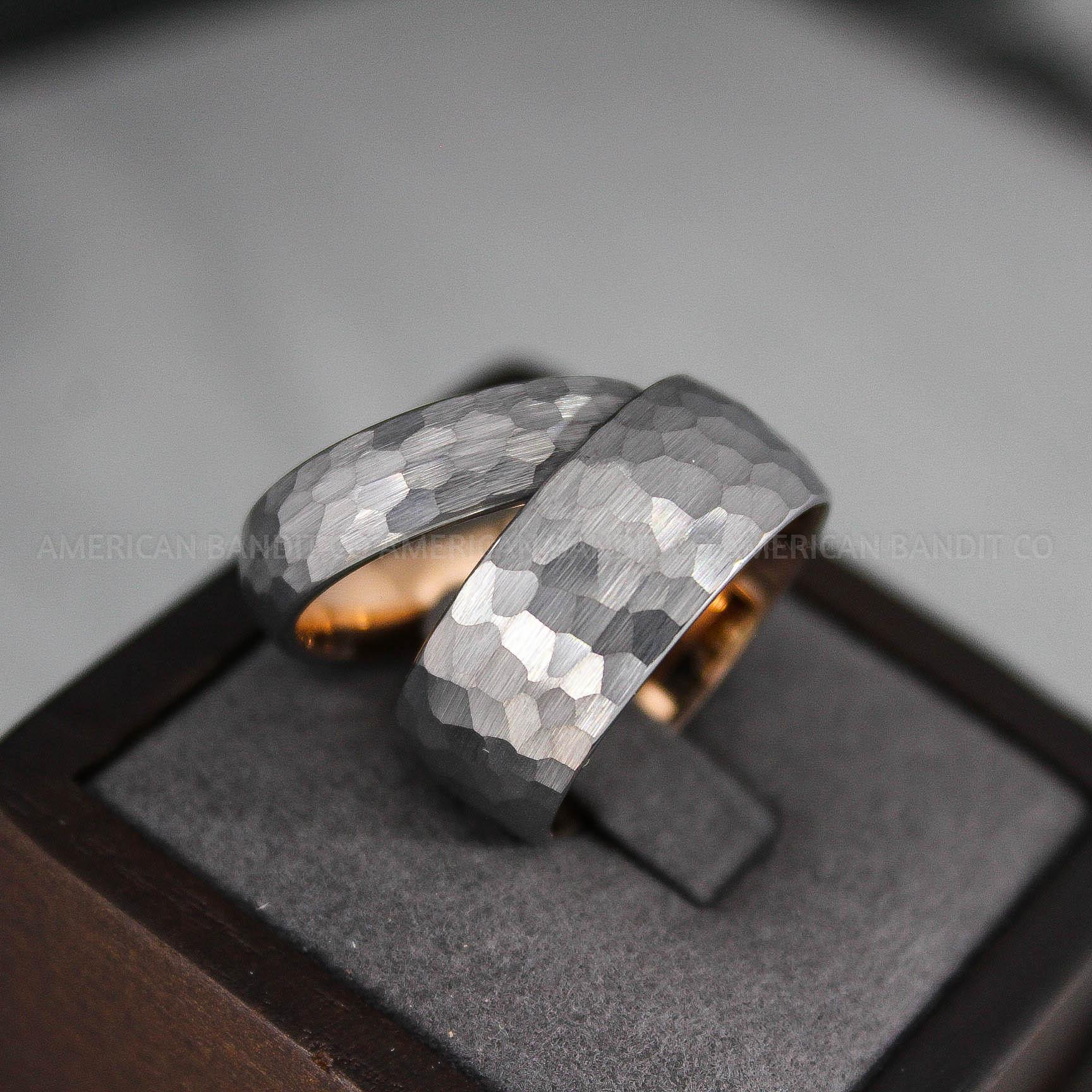 IMG_2921 Hammered Rings, Silver Wedding Rings, Silver Wedding Bands, Couple Rings, Couple Wedding Bands, Couple Wedding Rings, Matching Couple Rings - Image 1