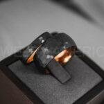 Hammered Ring, Black Wedding Ring, Black Wedding Band, Black Hammered Wedding Ring - Image 6