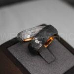 Hammered Rings, Black Wedding Rings, Black Wedding Bands, Couple Rings, Couple Wedding Bands, Couple Wedding Rings, Matching Couple Rings - Image 4