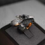 Hammered Rings, Black Wedding Rings, Black Wedding Bands, Couple Rings, Couple Wedding Bands, Couple Wedding Rings, Matching Couple Rings