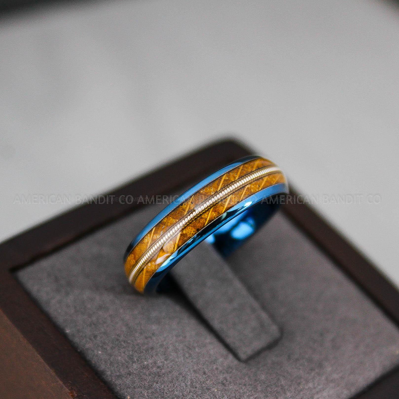 IMG_2987 Guitar String Ring, Guitar String Wedding Band, Music Jewelry, Guitar Jewelry, Guitar Ring, Musician Ring, Musician Jewelry - Image 1