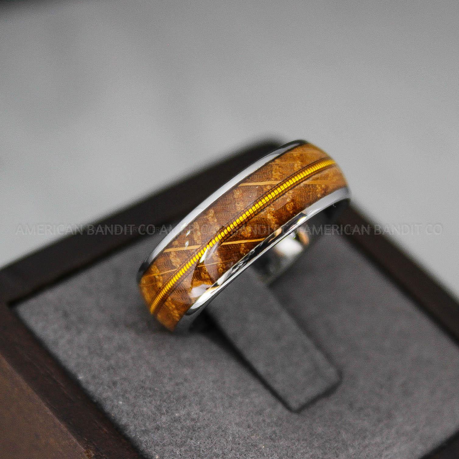 IMG_2990 Guitar String Ring, Guitar String Wedding Band, Music Jewelry, Guitar Jewelry, Guitar Ring, Musician Ring, Musician Jewelry - Image 1