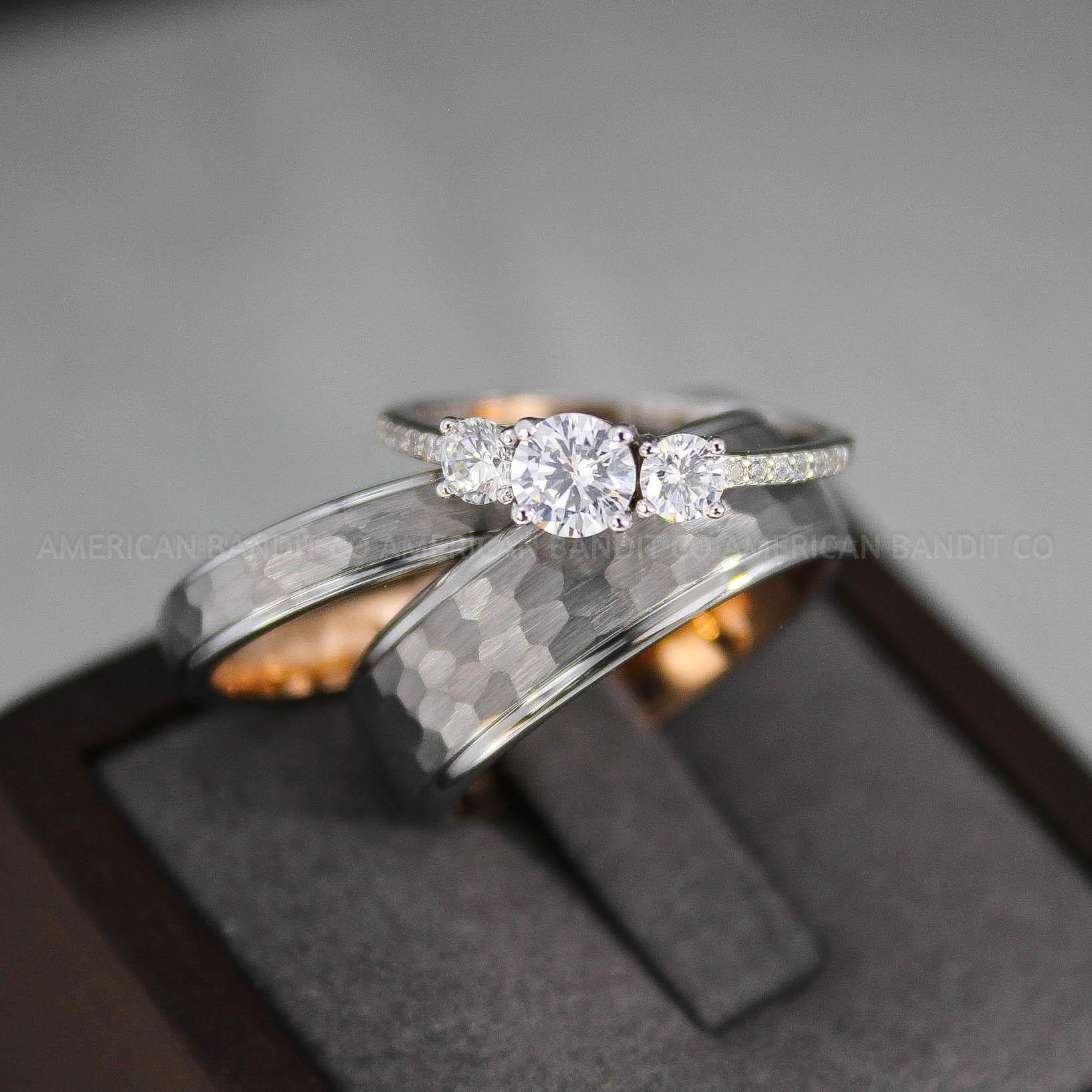 IMG_3009 Hammered Rings, Silver Wedding Rings, Couple Rings, Silver Wedding Bands, Hammered Wedding Rings, Hammered Wedding Bands - Image 1