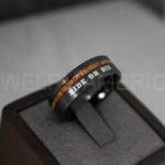 Ride or Die Rings, Ride or Die, Ride or Die Wedding Rings, Ride or Die Wedding Bands, Black Wedding Rings, Black Wedding Bands, Biker Rings - Image 3