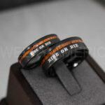 Ride or Die Rings, Ride or Die, Ride or Die Wedding Rings, Ride or Die Wedding Bands, Black Wedding Rings, Black Wedding Bands, Biker Rings - Image 2