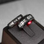 Ride or Die Rings, Ride or Die, Ride or Die Wedding Rings, Ride or Die Wedding Bands, Black Wedding Rings, Black Wedding Bands, Biker Rings - Image 2