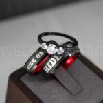 Ride or Die Rings, Ride or Die, Ride or Die Wedding Rings, Ride or Die Wedding Bands, Black Wedding Rings, Black Wedding Bands, Biker Rings