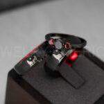 Howling Wolves Ring, Wolf Ring, Couple Wedding Rings, Couple Rings, Wolves Ring, Wolf Howl Ring, Black Wedding Bands, Matching Wedding Rings