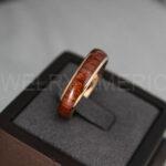 Wood Ring, Wood Wedding Ring, Wood Wedding Band, Rose Gold Wedding Ring, Rose Gold Wedding Band - Image 2