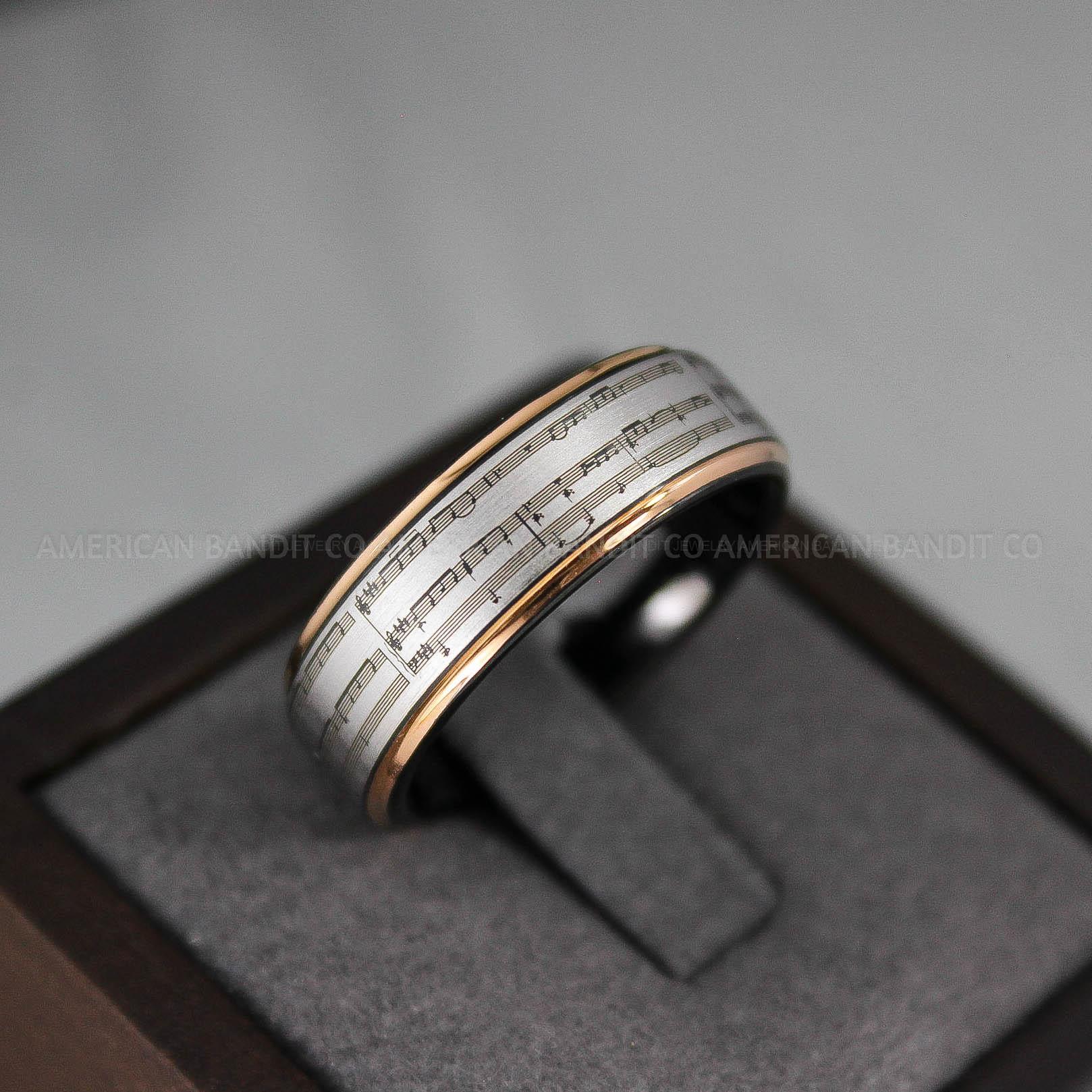 IMG_3103 Piano Ring, Music Ring, Music Sheet Ring, Music Score Ring, Music Jewelry, Music Notes Ring, Piano Jewelry, Musician Ring, Musician Jewelry - Image 1