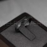Hammered Ring, Black Wedding Ring, Black Wedding Band, Hammered Wedding Ring, Hammered Wedding Band, Groom Ring, Black Groom Wedding Band - Image 6