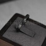 Hammered Ring, Black Wedding Ring, Black Wedding Band, Hammered Wedding Ring, Hammered Wedding Band, Groom Ring, Black Groom Wedding Band - Image 4