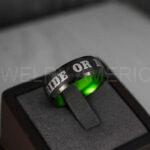 Ride or Die Rings, Ride or Die, Ride or Die Wedding Rings, Ride or Die Wedding Bands, Black Wedding Rings, Black Wedding Bands, Biker Rings - Image 3
