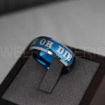 Ride or Die Rings, Ride or Die, Ride or Die Wedding Rings, Ride or Die Wedding Bands, Blue Wedding Rings, Blue Wedding Bands, Biker Rings - Image 6
