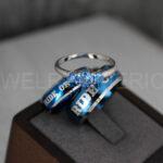 Ride or Die Rings, Ride or Die, Ride or Die Wedding Rings, Ride or Die Wedding Bands, Blue Wedding Rings, Blue Wedding Bands, Biker Rings