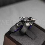 Sun and Moon Rings, Sun and Moon Wedding Rings, Sun and Moon Wedding Bands, Sun and Moon Jewelry, Couple Rings, Matching Couple Rings - Image 5