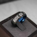 Ride or Die Rings, Ride or Die, Ride or Die Wedding Rings, Ride or Die Wedding Bands, Black Wedding Rings, Black Wedding Bands, Biker Rings - Image 4