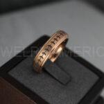 Baseball Ring, Baseball Wedding Ring, Baseball Wedding Band, Rose Gold Ring, Rose Gold Wedding Band, Rose Gold Wedding Band Baseball Jewelry - Image 4