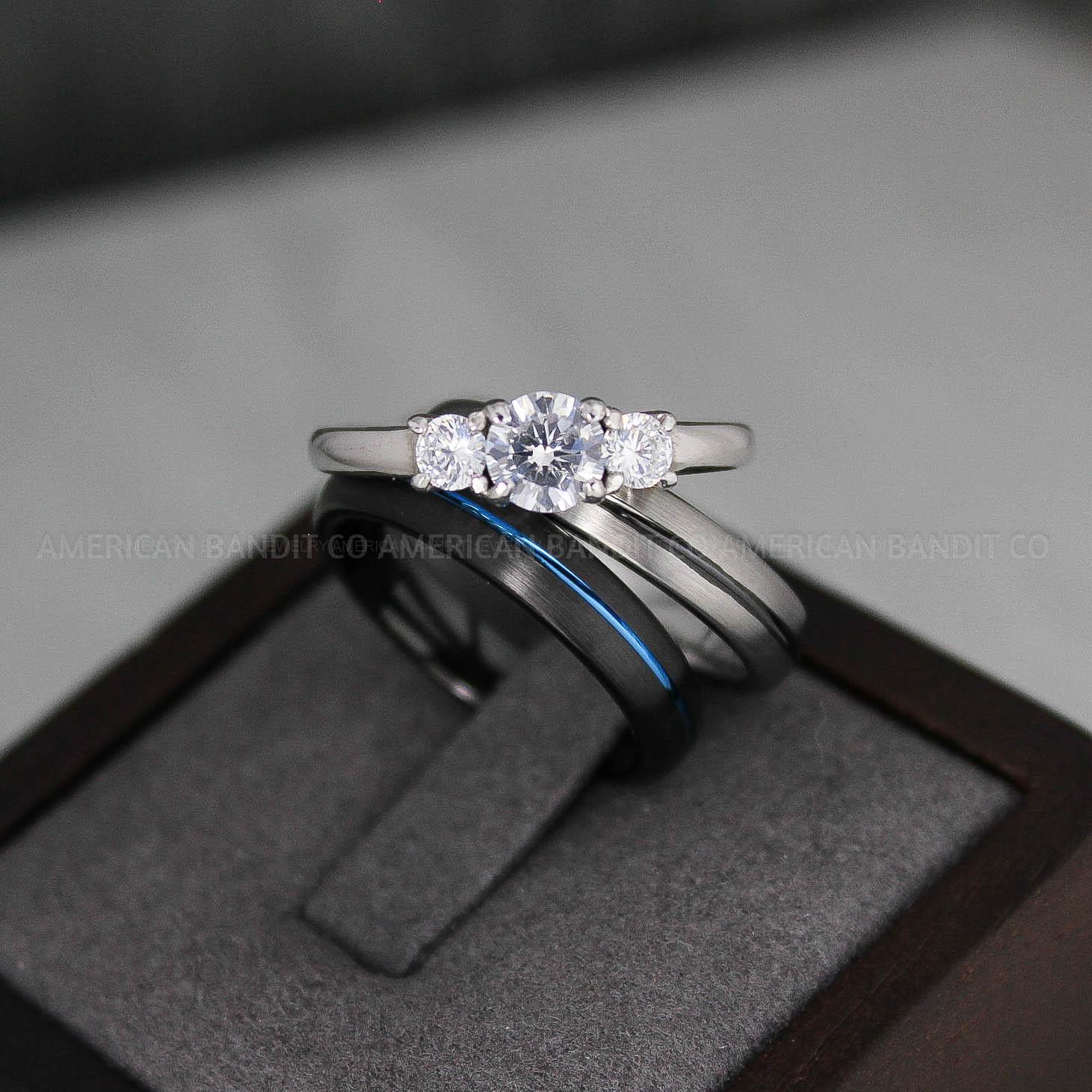 IMG_3277 Couple Rings, Couple Wedding Bands, Matching Rings, Matching Wedding Rings, His and Her Wedding Rings, Couple Jewelry, Silver Wedding Rings - Image 1