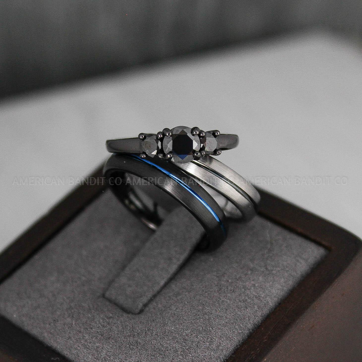 IMG_3279 Couple Rings, Couple Wedding Bands, Matching Rings, Matching Wedding Rings, His and Her Wedding Rings, Couple Jewelry, Silver Wedding Rings - Image 1