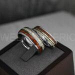 Meteorite Rings, Meteorite Wedding Rings, Meteorite Wedding Bands, Meteorite Jewelry, Silver Wedding Rings, Silver Wedding Band, Meteor Ring - Image 3