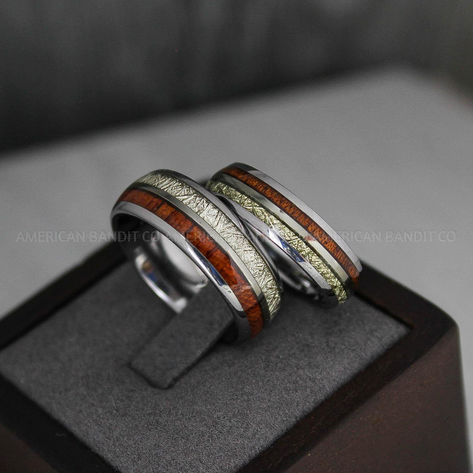 IMG_3293 Meteorite Rings, Meteorite Wedding Rings, Meteorite Wedding Bands, Meteorite Jewelry, Silver Wedding Rings, Silver Wedding Band, Meteor Ring - Image 1