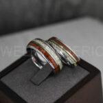 Meteorite Rings, Meteorite Wedding Rings, Meteorite Wedding Bands, Meteorite Jewelry, Silver Wedding Rings, Silver Wedding Band, Meteor Ring - Image 2