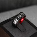 Ride or Die Rings, Ride or Die, Ride or Die Wedding Rings, Ride or Die Wedding Bands, Black Wedding Rings, Black Wedding Bands, Biker Rings - Image 3