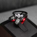 Ride or Die Rings, Ride or Die, Ride or Die Wedding Rings, Ride or Die Wedding Bands, Black Wedding Rings, Black Wedding Bands, Biker Rings