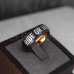Ride or Die Rings, Ride or Die, Ride or Die Wedding Rings, Ride or Die Wedding Bands, Black Wedding Rings, Black Wedding Bands, Biker Rings - Image 5