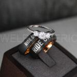 Ride or Die Rings, Ride or Die, Ride or Die Wedding Rings, Ride or Die Wedding Bands, Black Wedding Rings, Black Wedding Bands, Biker Rings