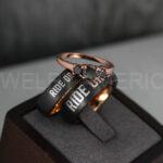 Ride or Die Rings, Ride or Die, Ride or Die Wedding Rings, Ride or Die Wedding Bands, Black Wedding Rings, Black Wedding Bands, Biker Rings