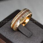 Deer Antler Ring, Antler Wedding Band, Deer Hunting Ring, Deer Hunting Ring Deer Antler Wedding Ring Rose Gold Wedding Band His Wedding Ring - Image 7