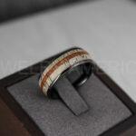 Deer Antler Ring, Antler Wedding Band, Deer Hunting Ring, Deer Hunting Ring, Deer Antler Wedding Ring, Black Wedding Band, His Wedding Ring - Image 2