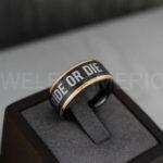 Ride or Die Rings, Ride or Die, Ride or Die Wedding Rings, Ride or Die Wedding Bands, Black Wedding Rings, Black Wedding Bands, Biker Rings - Image 4