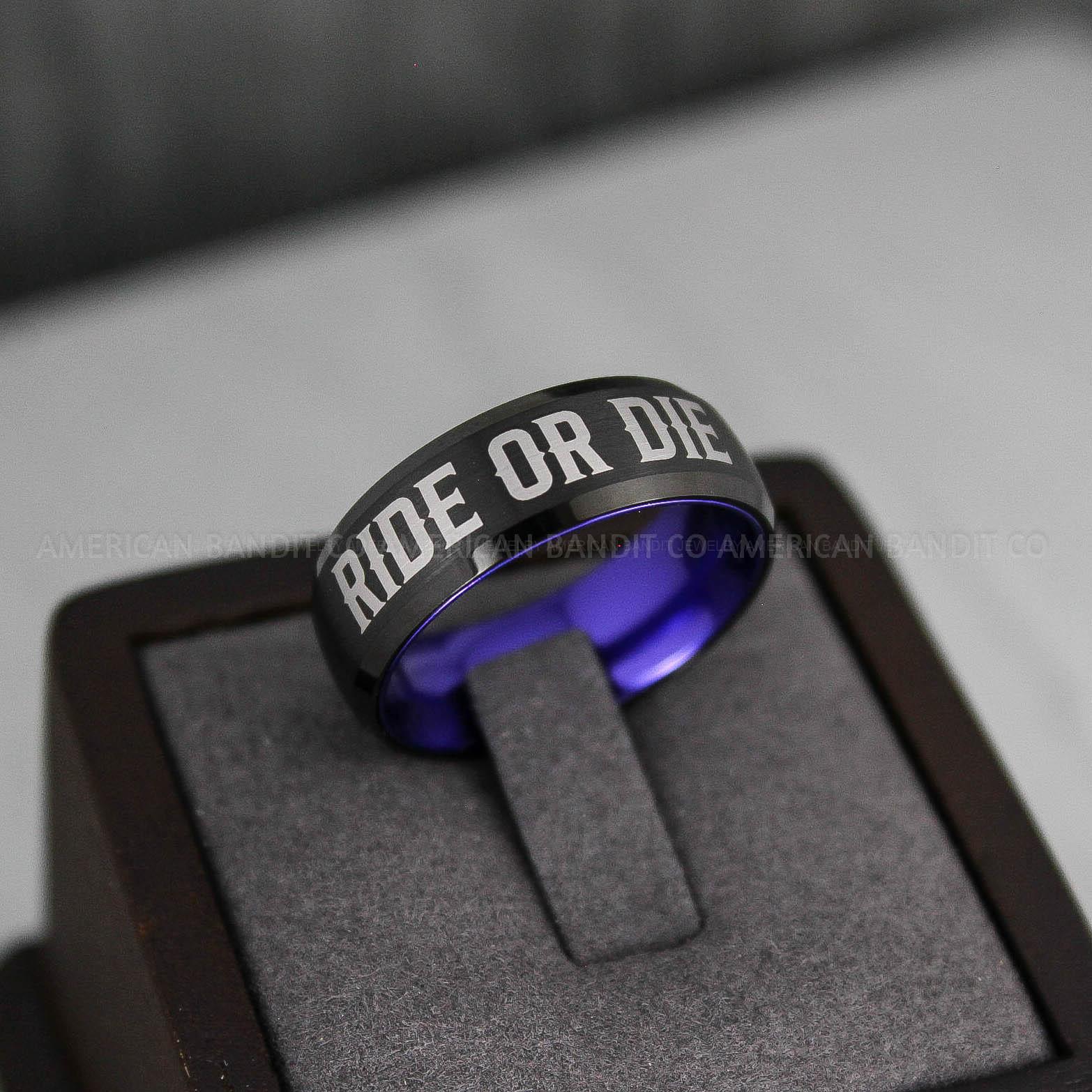 IMG_3436 Ride or Die Ring, Ride or Die, Ride or Die Wedding Ring, Ride or Die Wedding Band - Image 1