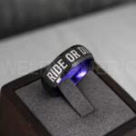 Ride or Die Ring, Ride or Die, Ride or Die Wedding Ring, Ride or Die Wedding Band - Image 3
