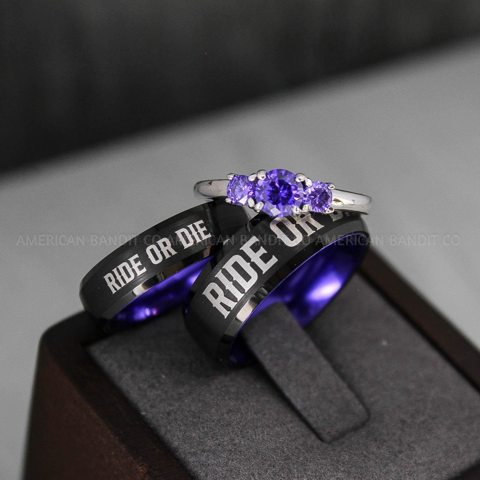 IMG_3439 Ride or Die Rings, Ride or Die, Ride or Die Wedding Rings, Ride or Die Wedding Bands - Image 1