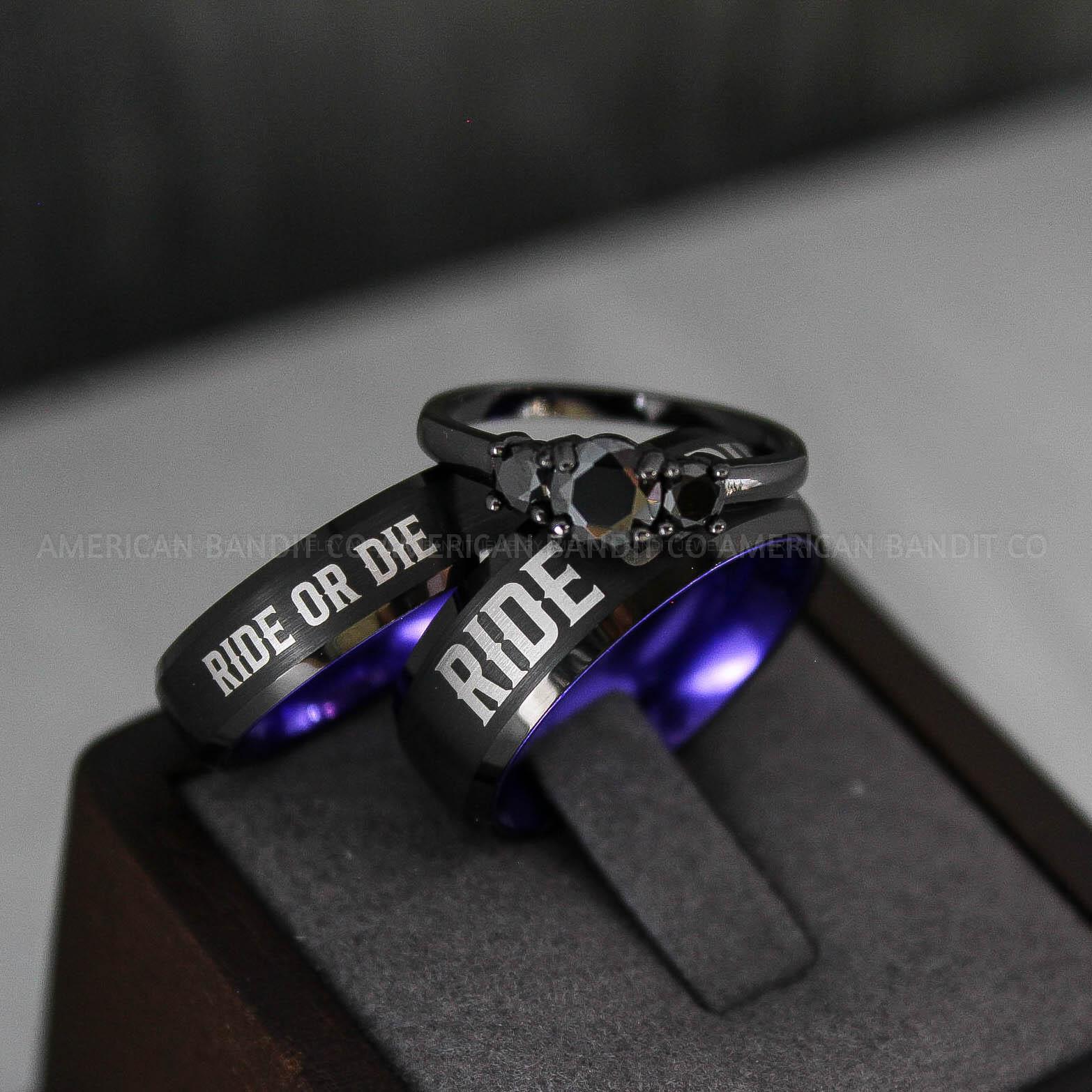 IMG_3441 Ride or Die Rings, Ride or Die, Ride or Die Wedding Rings, Ride or Die Wedding Bands - Image 1
