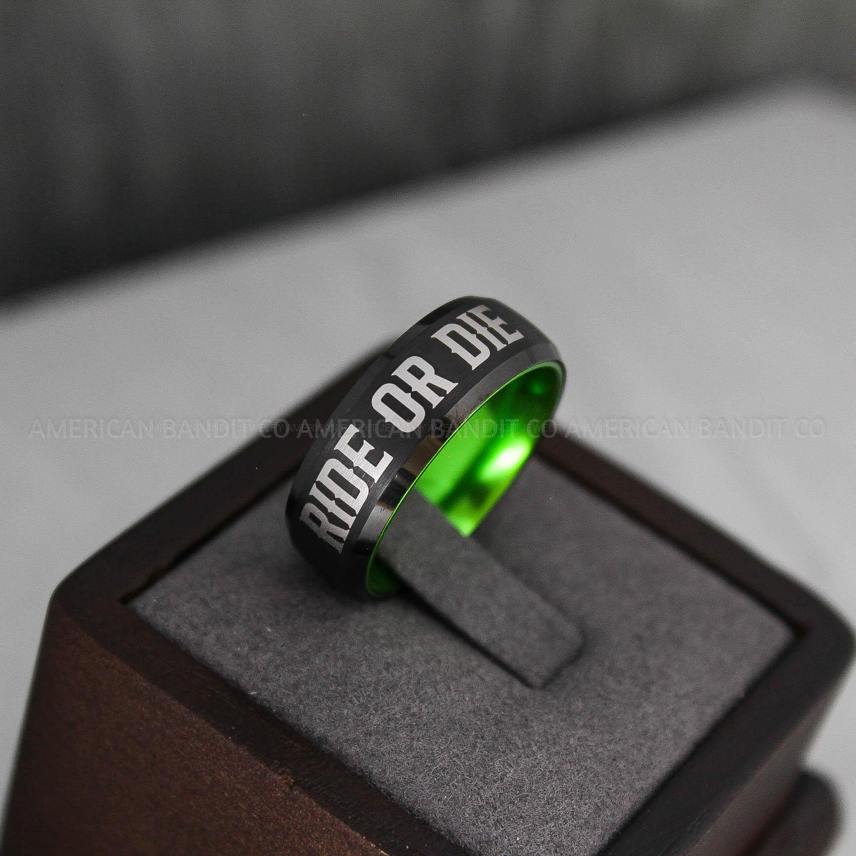IMG_3446 Ride or Die Ring, Ride or Die, Ride or Die Wedding Ring, Ride or Die Wedding Band - Image 1