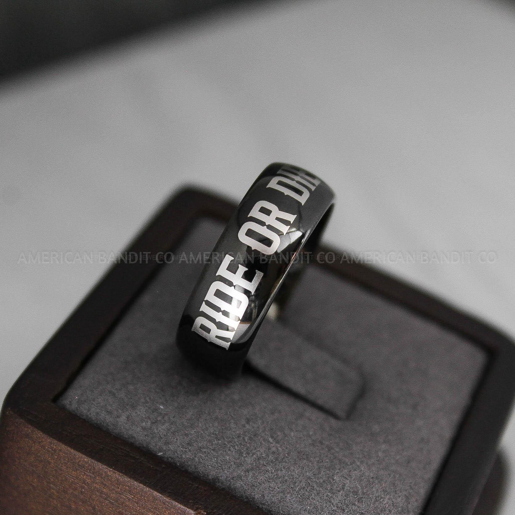 IMG_3453 Ride or Die Ring, Ride or Die, Ride or Die Wedding Ring, Ride or Die Wedding Band - Image 1